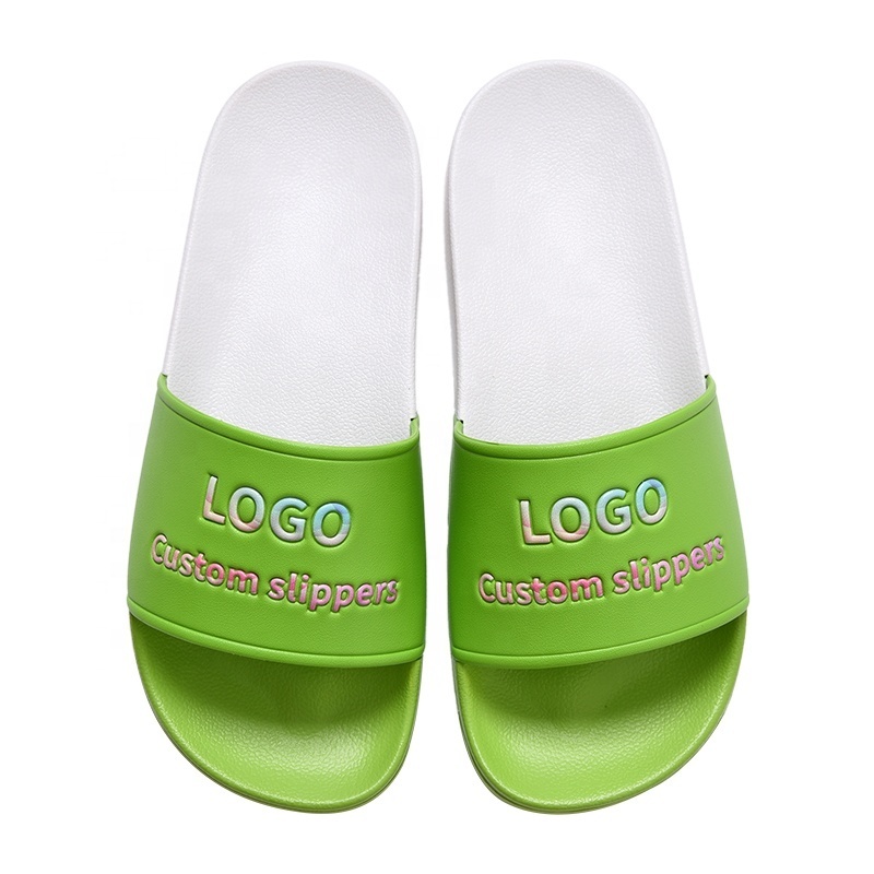 Fashion New Style Double Colors Slipper Items Custom Sublimated Shoes Slides Sandals Blanks Flip Flop For Sublimation Slippers