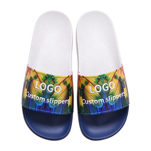 Fashion New Style Double Colors Slipper Items Custom Sublimated Shoes Slides Sandals Blanks Flip Flop For Sublimation Slippers