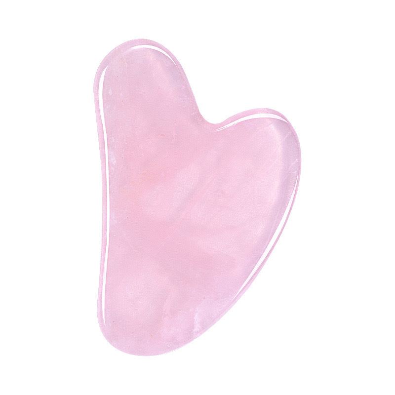 jade guasha Wholesale Natural Rose Quartz Gua Sha Green Jade Gua Sha