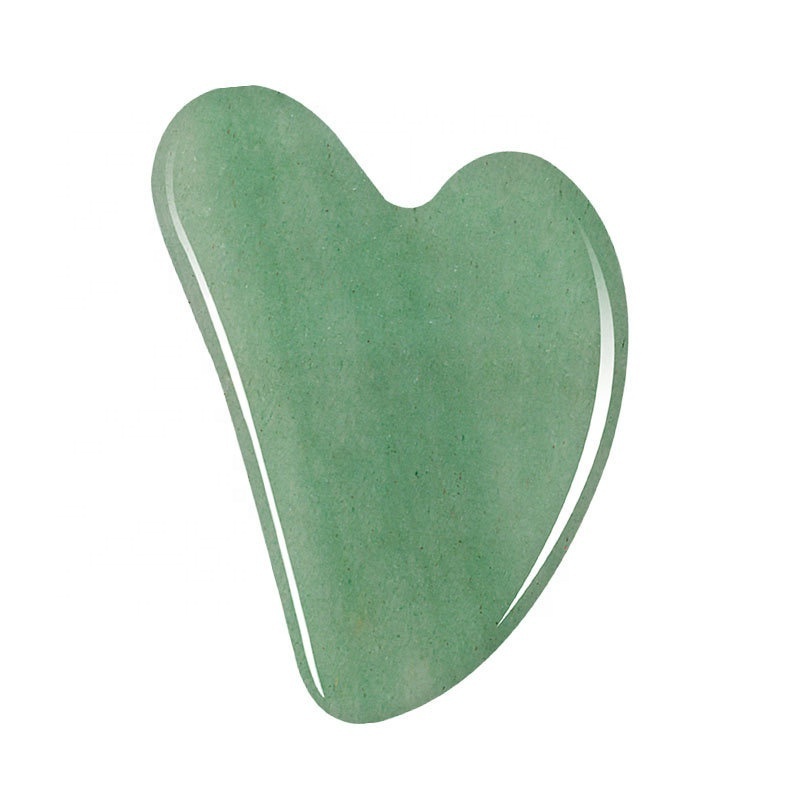 jade guasha Wholesale Natural Rose Quartz Gua Sha Green Jade Gua Sha