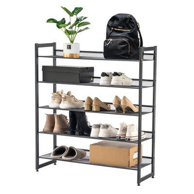 Metal iron art living room household multi-layer shoe rack storage rack