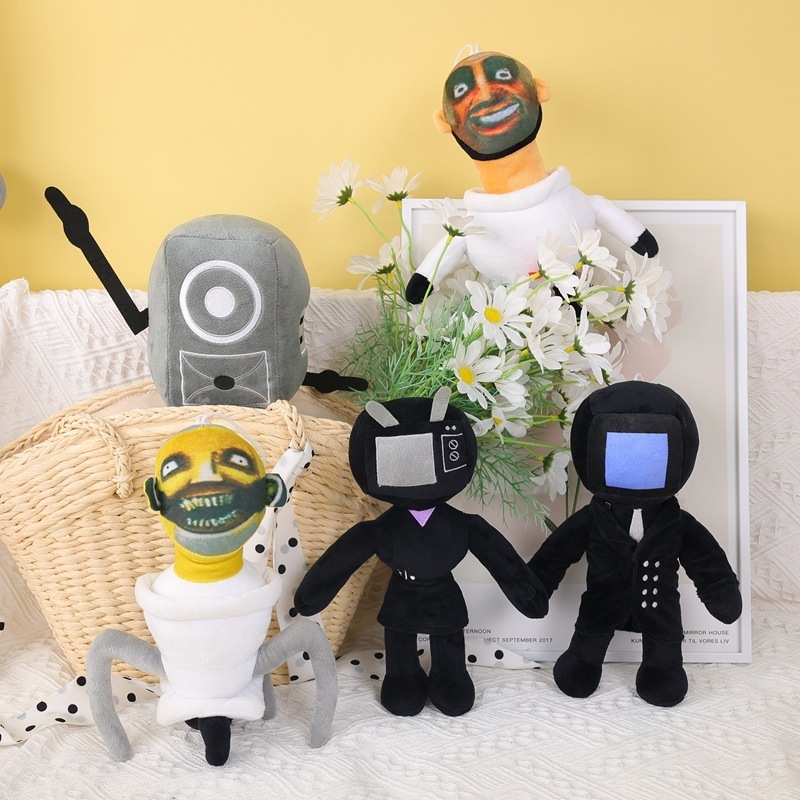 Hot Sale Game Anime Stuffed Skibidi Toilet Plush Toys Custom Funny Skibidi Toilet Tv Man Plush Doll Manufacturer