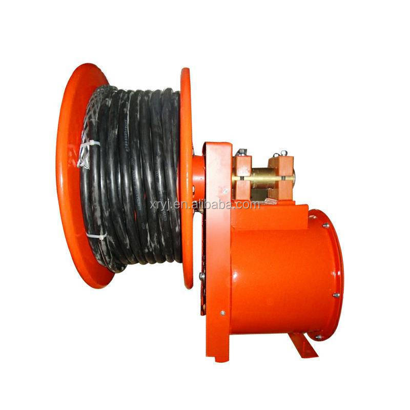 industrial steel spring cable reel drum,slip ring built-in type coiler cable reel