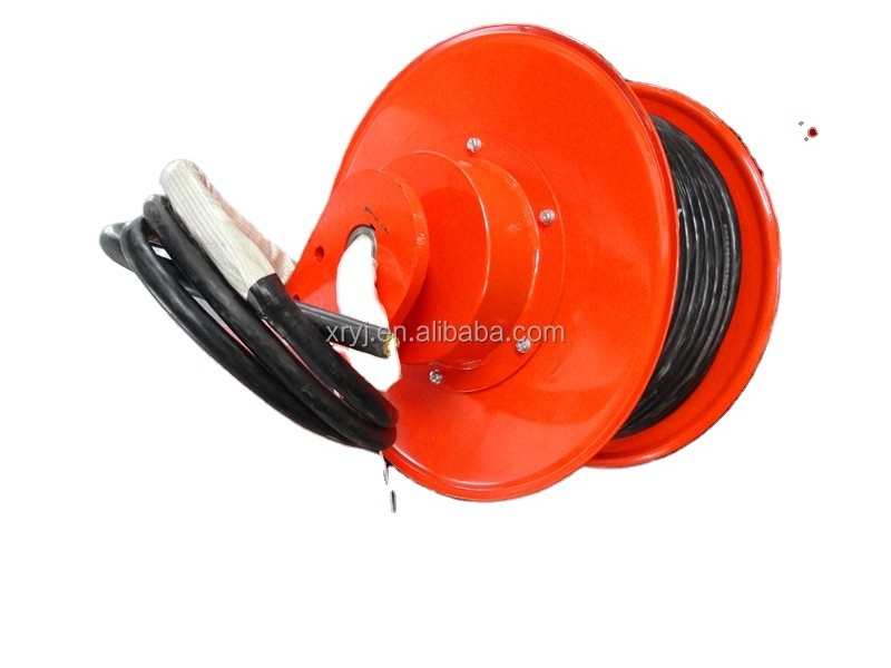 industrial steel spring cable reel drum,slip ring built-in type coiler cable reel