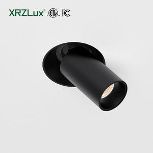 XRZLux Adjustable Angle ETL LED Spotlights 10W Recessed Stretchable Spotlight Embedded LED Wall Washer COB Downlight