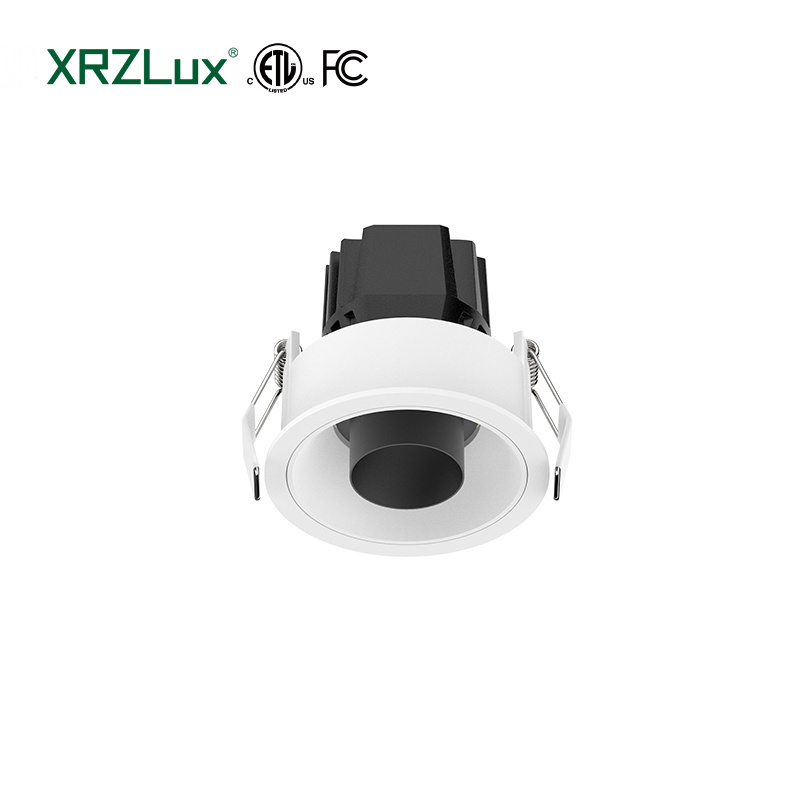 XRZLux Indoor Anti-glare COB LED Spot Light 10W Ceiling Adjustable Spotlight ETL Led Downlight 100-240VAC Recessed Lighting