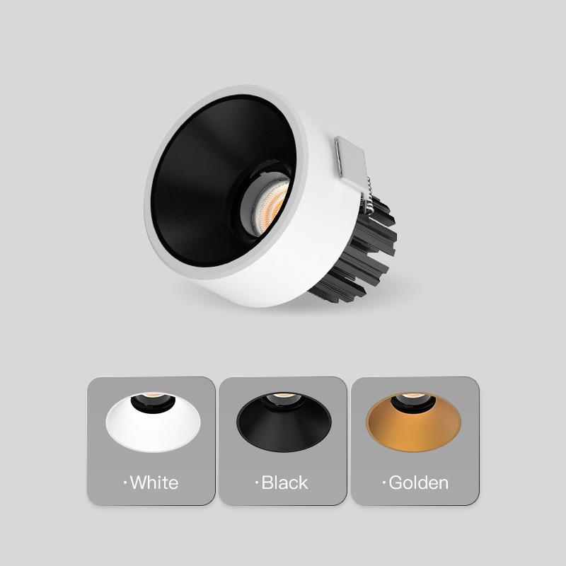 XRZLux ETL Downlight 15W Adjustable LED Spotlights Aluminum Anti-glare Ceiling Spotlights Recessed Dimmable Ceiling Down Light