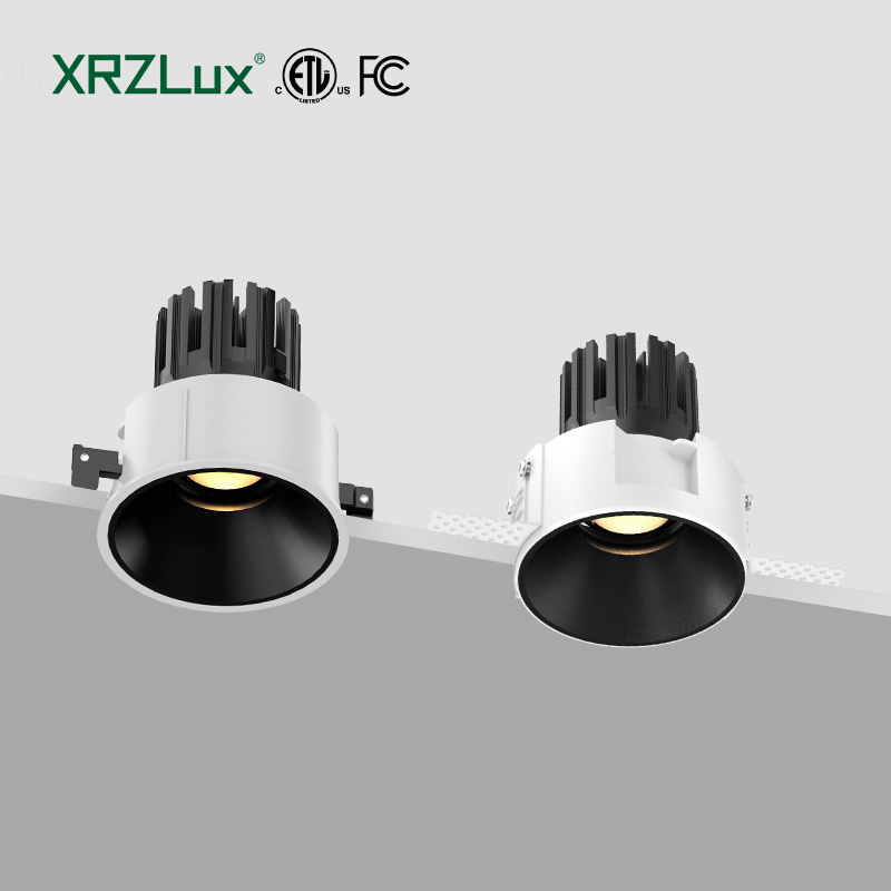 XRZLux Recessed LED Downlight Anti-glare LED Ceiling Spotlights 8W 10W 15W Lamp Round COB Ceiling Living Room Bedroom Spot Light