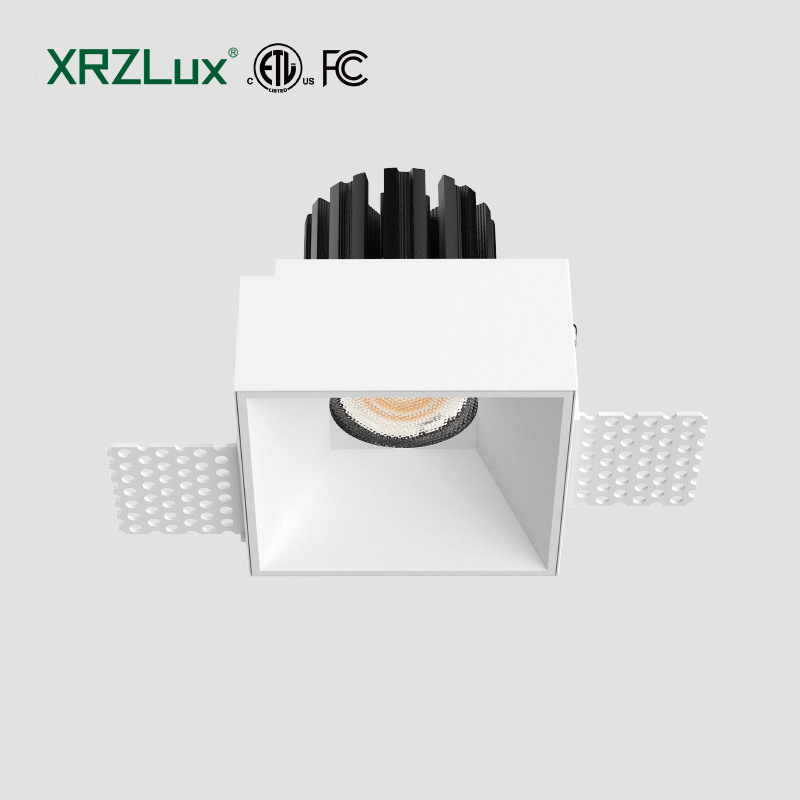 XRZLux ETL LED COB Downlight Anti-glare 15W LED Ceiling Spotlight IP44 Square Recessed Lighting Kitchen Bathroom Light Fixture