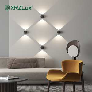 XRZLux 6W Waterproof Led Wall Lamp Up And Down Lighting Aluminum Decorate Lamps Indoor Outdoor Led Wall Light