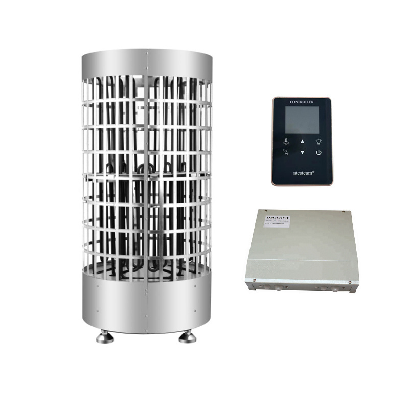 Hollow Design Spa Stainless Steel Sauna Stove Heater With Outside Control