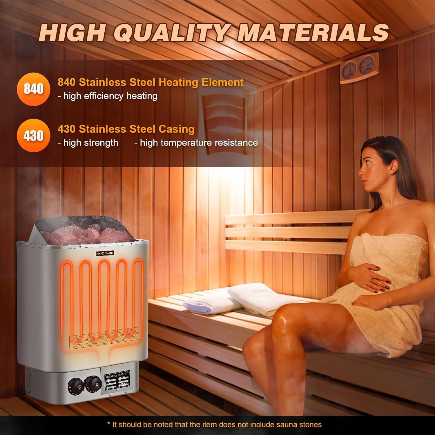 Inner Control Dry Steam Portable Electric Sauna Heater 8KW Sauna Stove