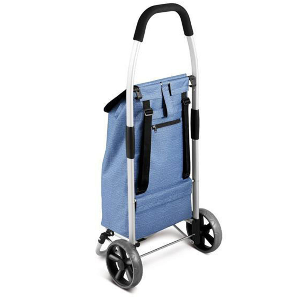 detachable Collapsible folding shopping rolling grocery cart wheeled market trolley bag