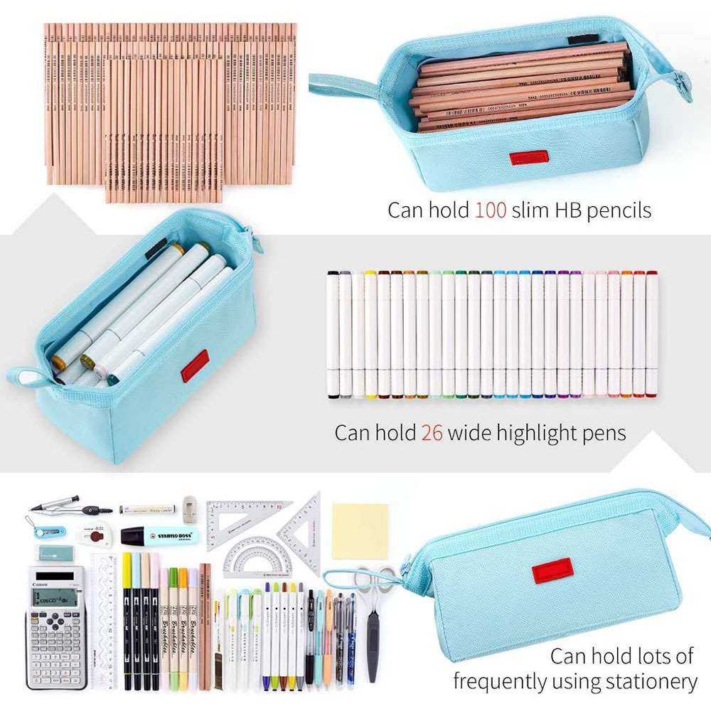 fashion pen pouch handheld student stationery pal holder pencil bag pencil case