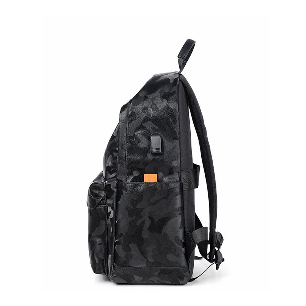 usb charge port casual camouflage laptop backpack