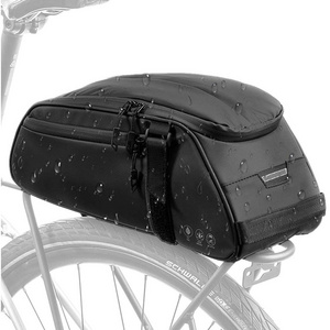 night reflect waterproof tail seat pannier cargo carrier bike Bicycle cycling rear rackTrunk  pouch bag