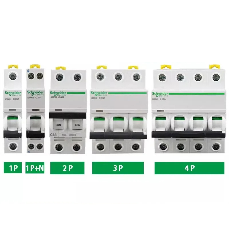 Schneiders MCB Acti9 IC65N series1A 2A 3A 4A 6A 10A 16A 20A 25A 32A 40A 50A 63A miniature circuit breaker