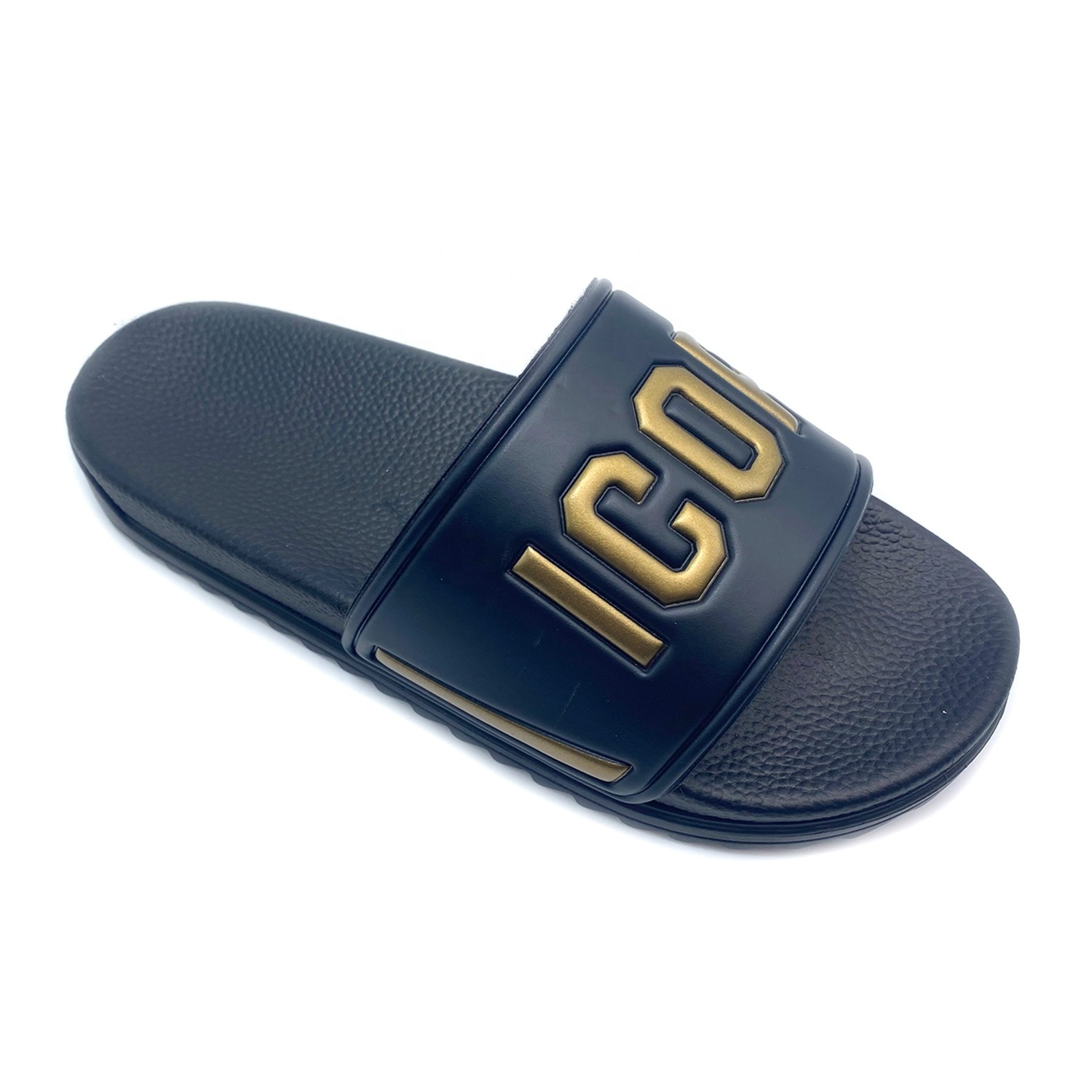 Latest Design Male PVC Air Blowing Slipper Sandal Embossed Men PU Sandals And Slippers Arabic Slippers