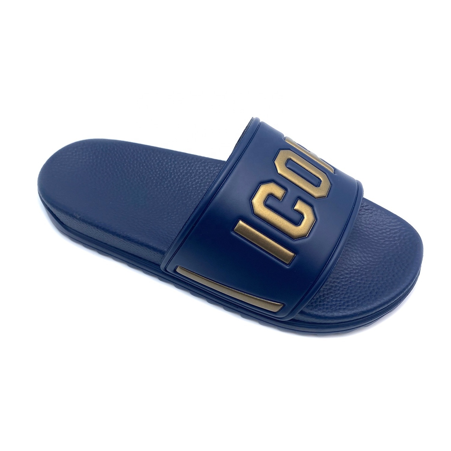 Latest Design Male PVC Air Blowing Slipper Sandal Embossed Men PU Sandals And Slippers Arabic Slippers