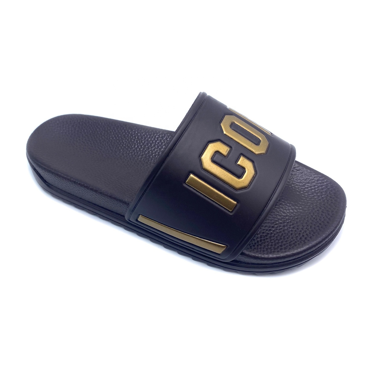 Latest Design Male PVC Air Blowing Slipper Sandal Embossed Men PU Sandals And Slippers Arabic Slippers