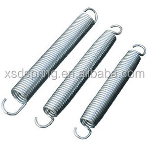 China bouncy stainless steel extension spring dual hook tension spring 20g 22g