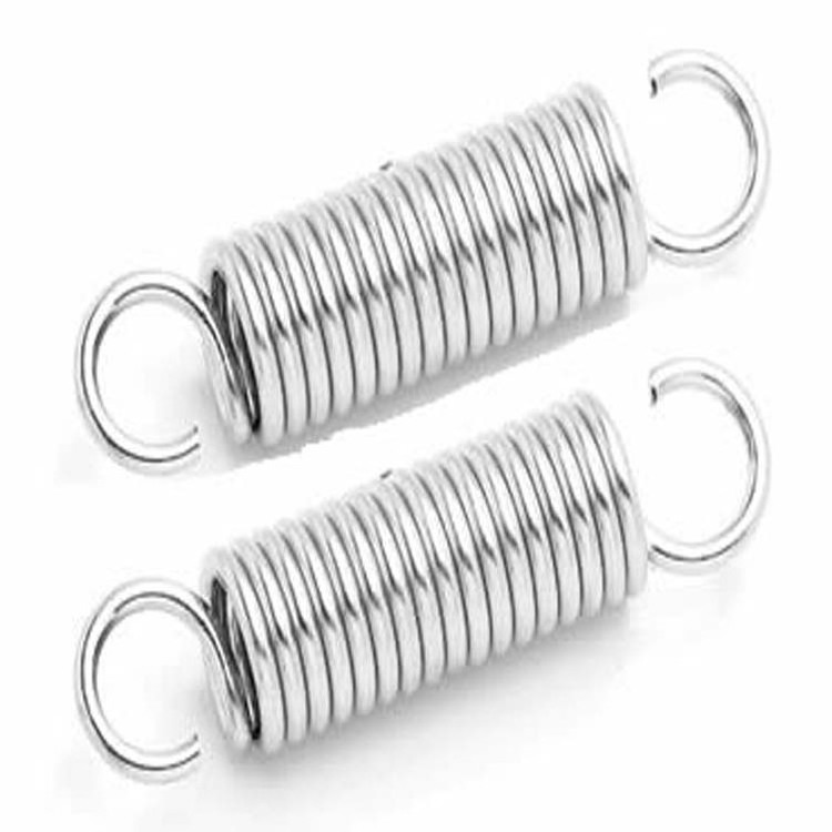 Customized extension spring with ends hooks stainless steel