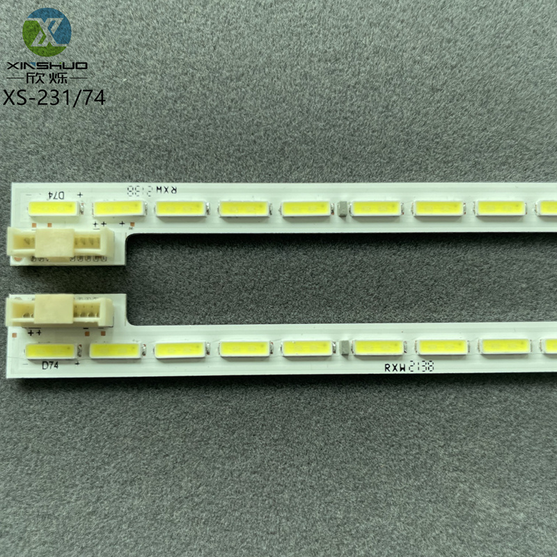 LED Edge Light 55_74+74_7020PCT_D7T_R/L_37S2P for Arcelik A55L 9762 5B Backlight Strips TV Parts for Repair