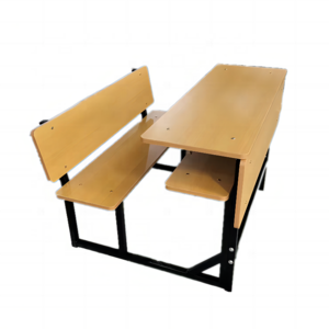 African primary school classroom student wooden bench