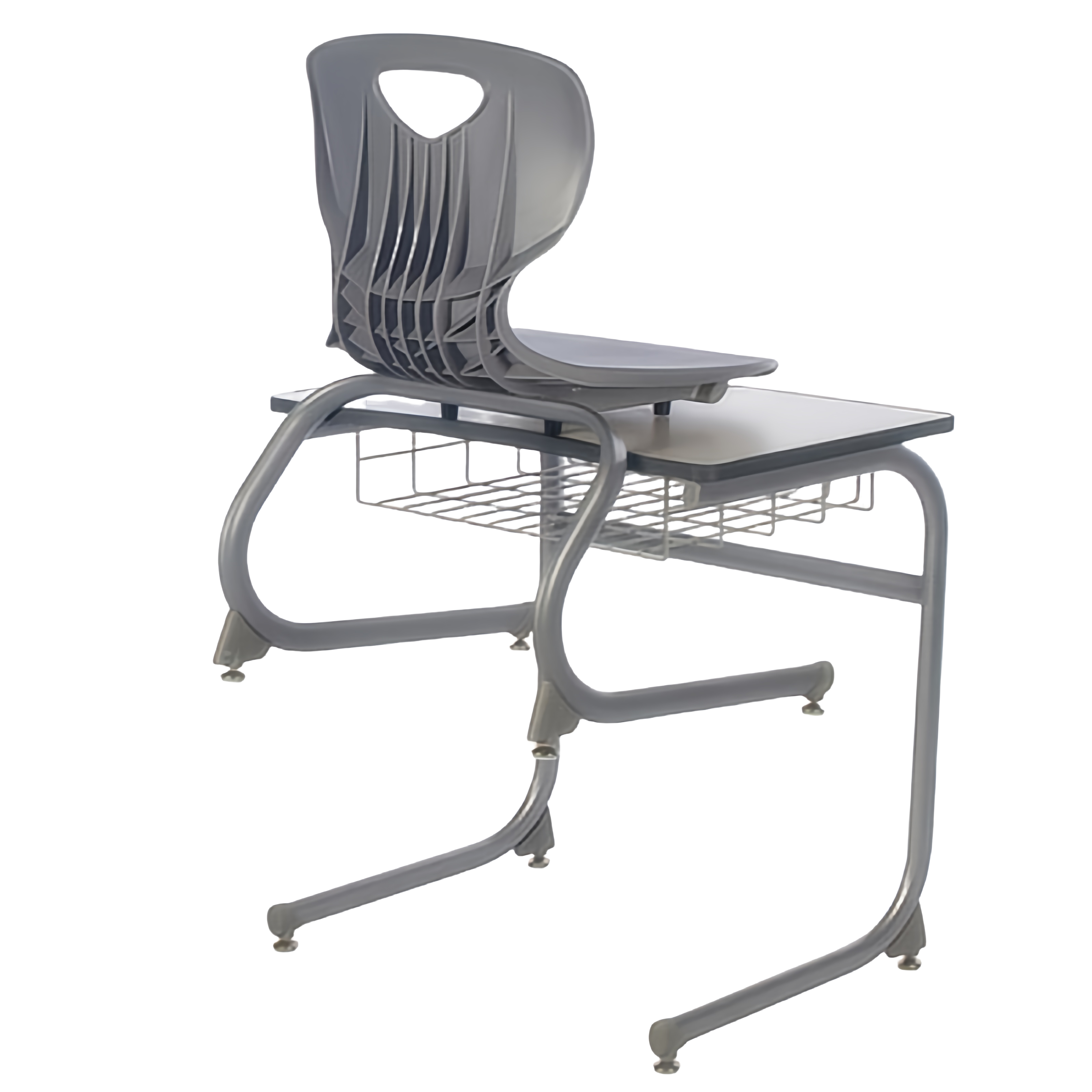 European style classroom study desk and chair set single metal study table with chairs modern comfortable classroom furniture