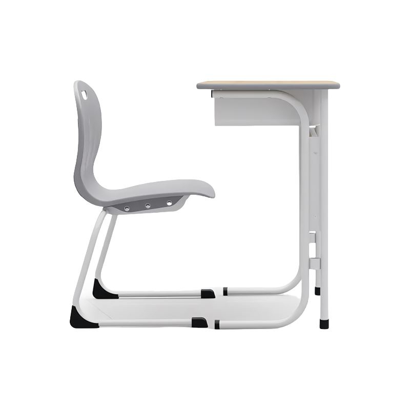 European style classroom study desk and chair set single metal study table with chairs modern comfortable classroom furniture