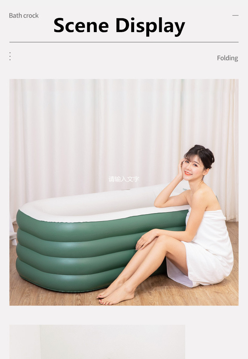 Foldable Outdoor Inflatable Luxury Free Standing Bath Tub Spa Portable Cheap Bathtub For Adults