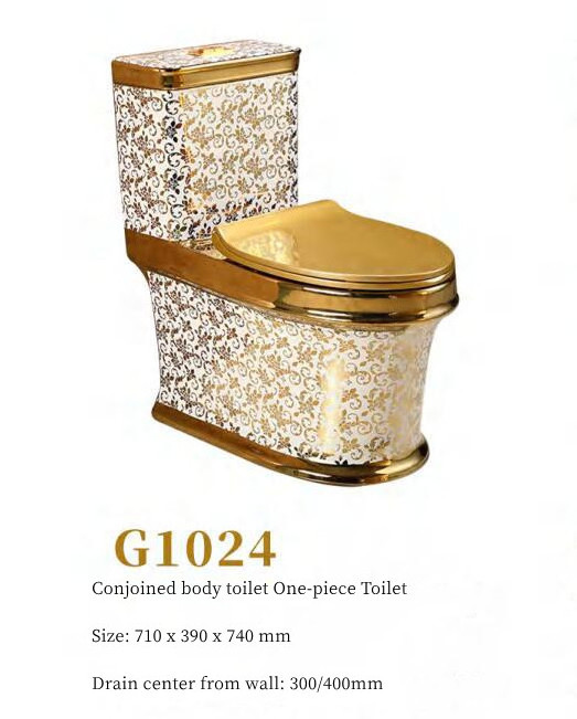 Wholesale cheap modern royal style modern water closet bathroom commode wc gold ceramic toilet for sale