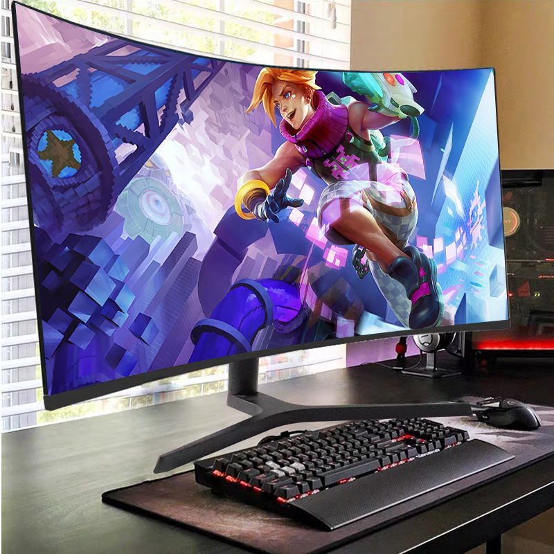 New Trend Curved Monitor 32 34 Inch 2k 4k 144hz 165hz Pc Gamer Led 1m Fast Response Time Gaming Monitors