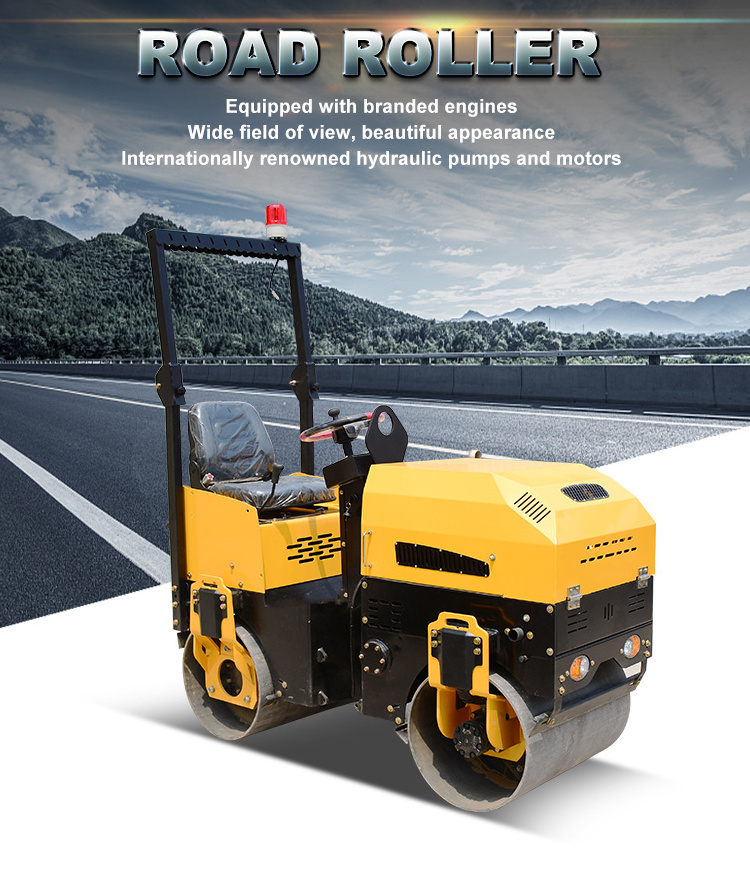 2 Ton Diesel Gasoline Hydraulic Vibrating Tandem Asphalt Compactor Road Roller