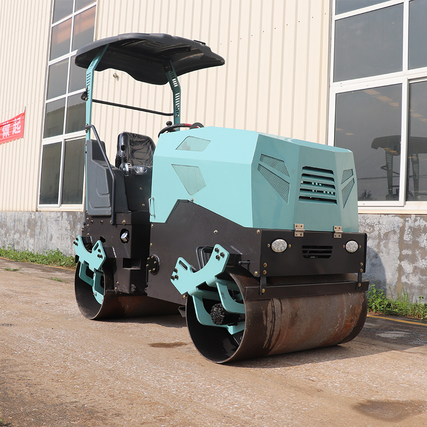 2 Ton Diesel Gasoline Hydraulic Vibrating Tandem Asphalt Compactor Road Roller