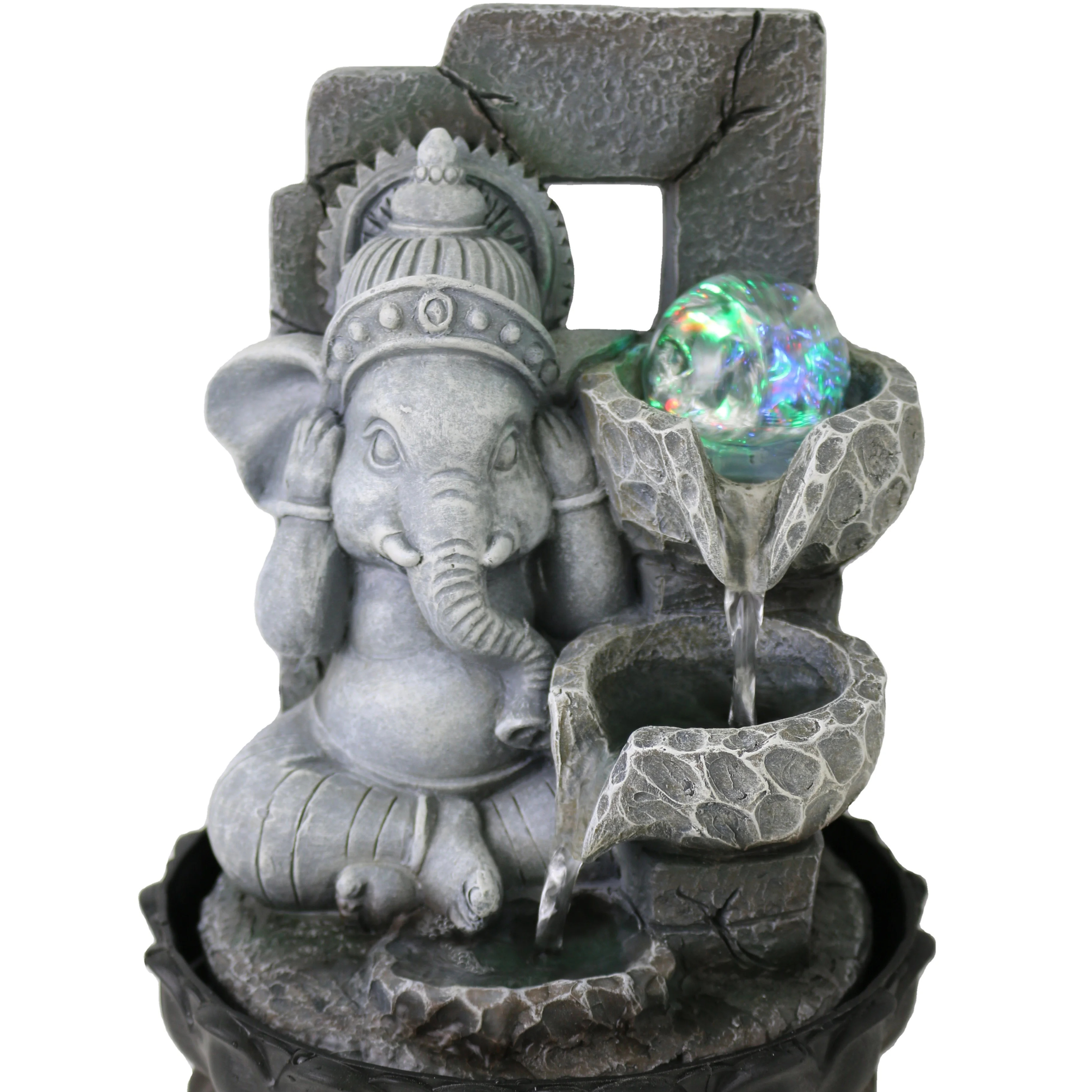 New hot indoor resin crafts water fountain elephant Buddha decoration manufacturers customized low price sales