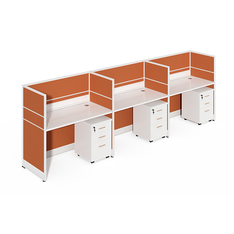 China Manufacturer Call center furniture office modular workstation partition divider work station office cubicle desk