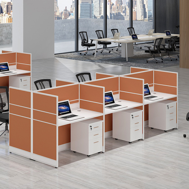 China Manufacturer Call center furniture office modular workstation partition divider work station office cubicle desk