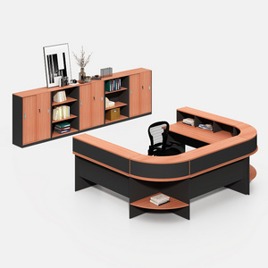 China Manufacturer modern u shaped portable retail hair salon corner reception desk restaurant reception counter design