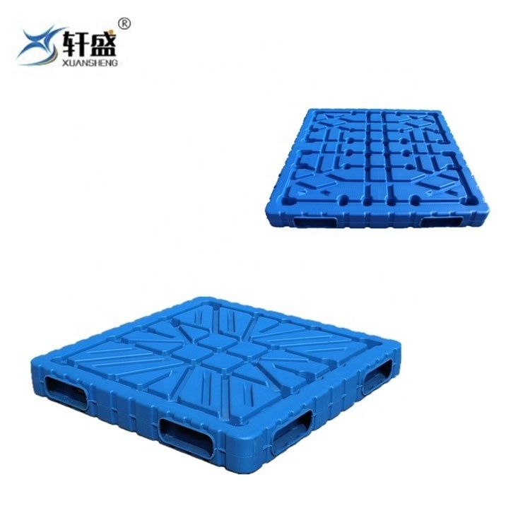 Food industry 4-way entry blow molding plastic pallet for block making machine