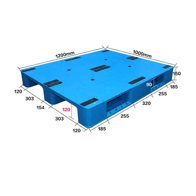 Top Anti Slip Sheet Rack able Plastic Pallet With Flat Surface