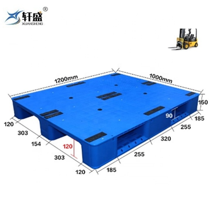 Low Price Heavy Weight Plastic Pallet 1200x1000mm Single Side Nestable Plastic Pallet