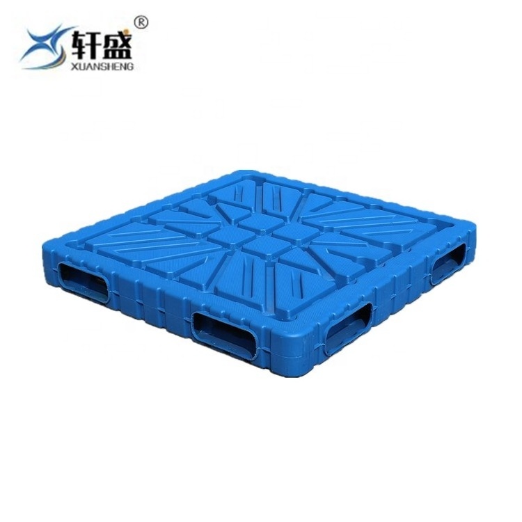 Food industry 4-way entry blow molding plastic pallet for block making machine