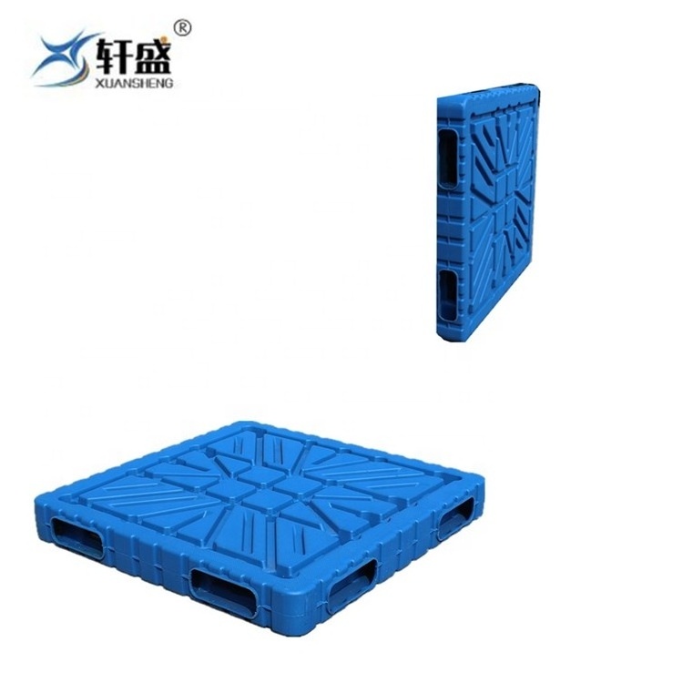 Food industry 4-way entry blow molding plastic pallet for block making machine