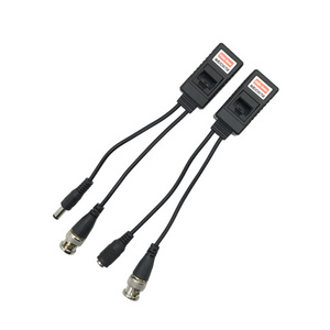 1080P CCTV Passive Power Video Balun 2MP BNC To RJ45 Passive Video + Audio Balun Transceiver Twisted