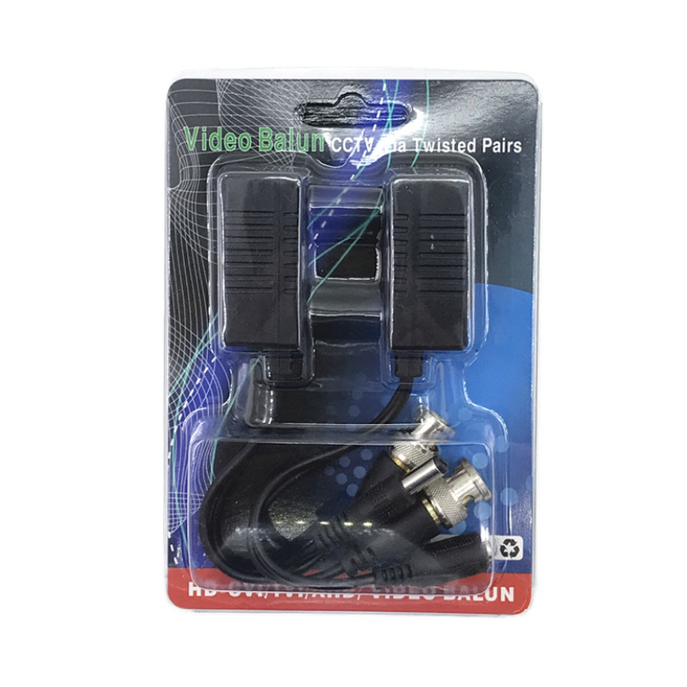 1080P CCTV Passive Power Video Balun 2MP BNC To RJ45 Passive Video + Audio Balun Transceiver Twisted