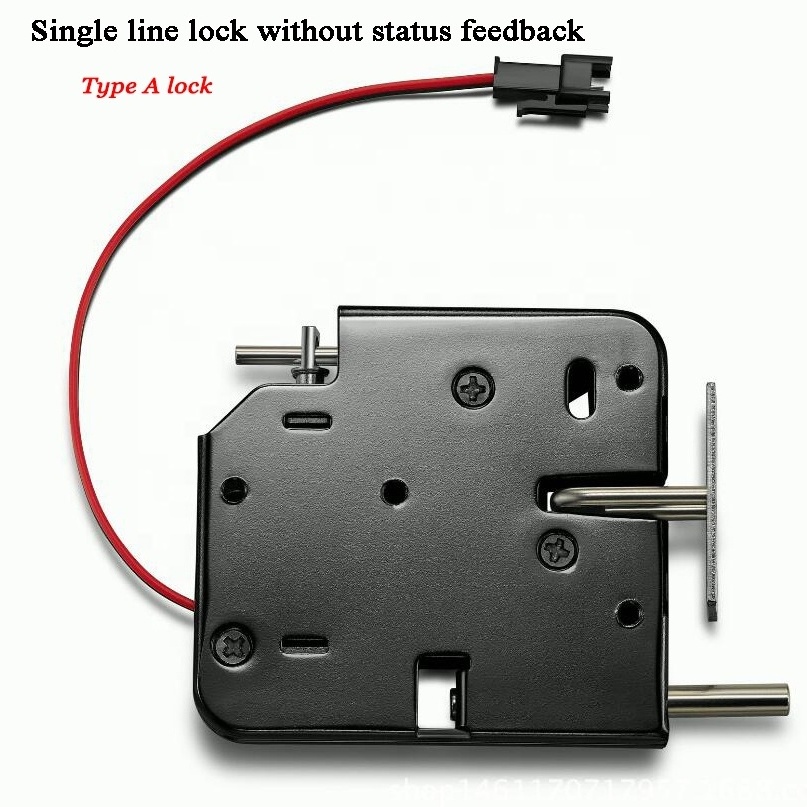 12V/24V Mini Cabinet Lock Market Express Delivery Electrical Bolt Locker Drawer Solenoid Lock ElectroMagnetic Lock