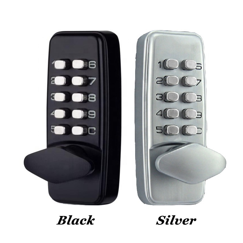 Mini Mechanical Push Button Mortise Lock Password Unlock Passage Mode Waterproof Keyless Door Entry Lock