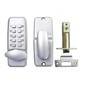 Mini Mechanical Push Button Mortise Lock Password Unlock Passage Mode Waterproof Keyless Door Entry Lock