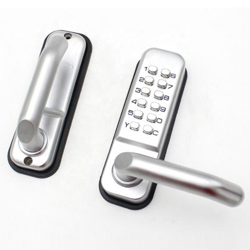 Outdoor Keyless Entry Door Lock Smart Lever Lock Exterior Gate Garden Waterproof Pushbutton Combination Lock